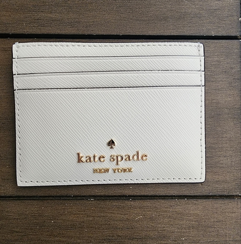 Kate Spade Madison Small Slim Card Holder Off White